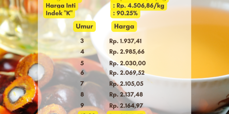 Harga TBS Sumsel Periode 1 Juli 2023