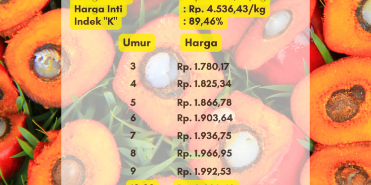 Harga TBS Sumsel Periode 2 Juni 2023